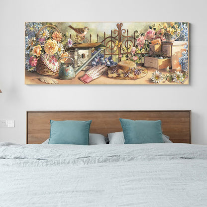 Garden - Full Round Drill Diamond Painting 85*35CM