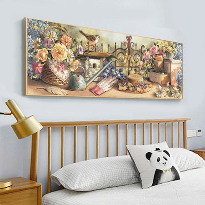 Garden - Full Round Drill Diamond Painting 85*35CM