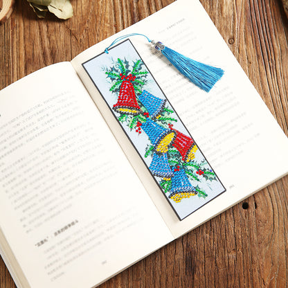 Diamond Painting Bookmark DIY Rhinestone Diamond Leather Tassel Book Marks