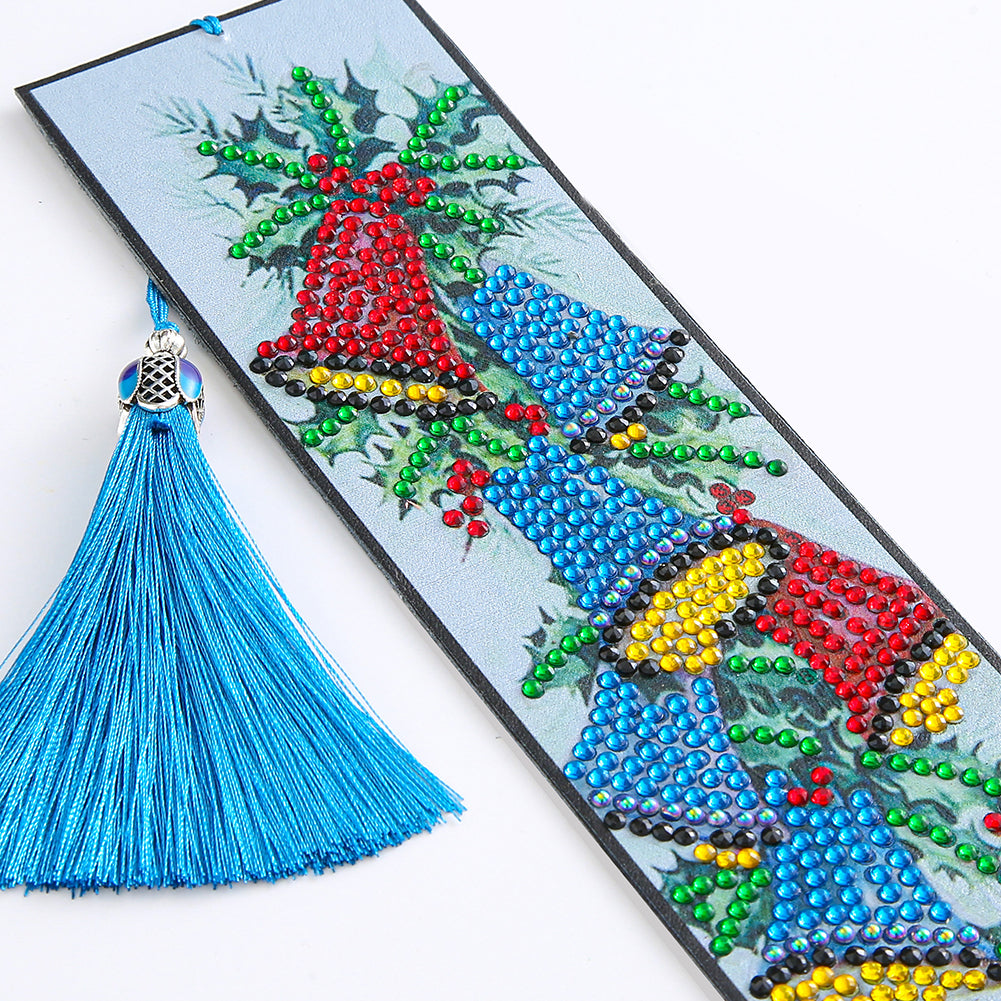 Diamond Painting Bookmark DIY Rhinestone Diamond Leather Tassel Book Marks