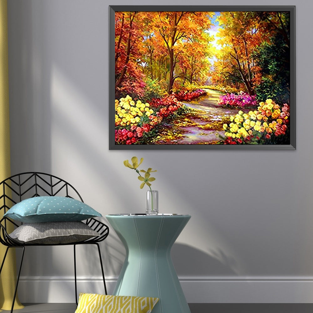 Landscape - 11CT Stamped Cross Stitch 40*50CM