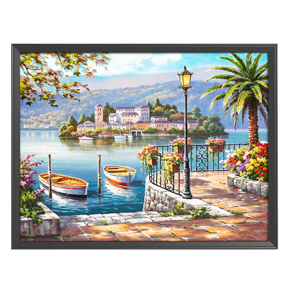 Landscape - 11CT Stamped Cross Stitch 40*50CM