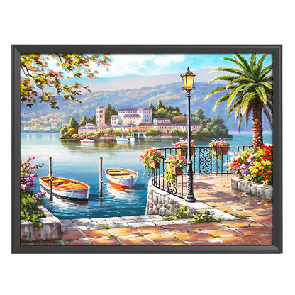 Landscape - 11CT Stamped Cross Stitch 40*50CM