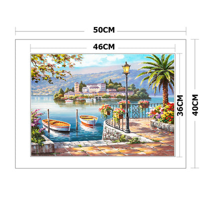 Landscape - 11CT Stamped Cross Stitch 40*50CM