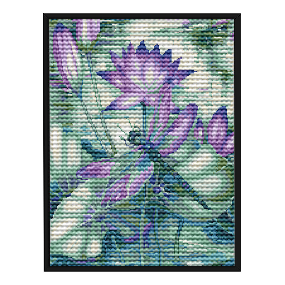 Dragonfly- 11CT Stamped Cross Stitch 50*40CM