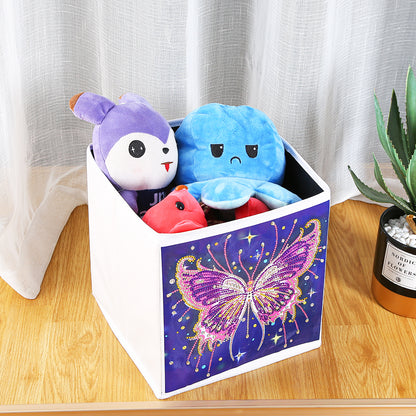 DIY 5D Star Butterfly Diamond Painting Storage Box Home Foldable Organizer