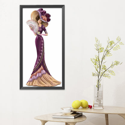 Noblewoman - 14CT Stamped Cross Stitch 36*66CM