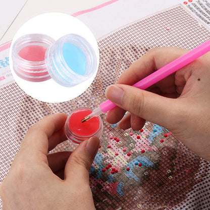 Glue Clay Tool Diamond Painting Accessories DIY Crafts Point Drill Clay Box