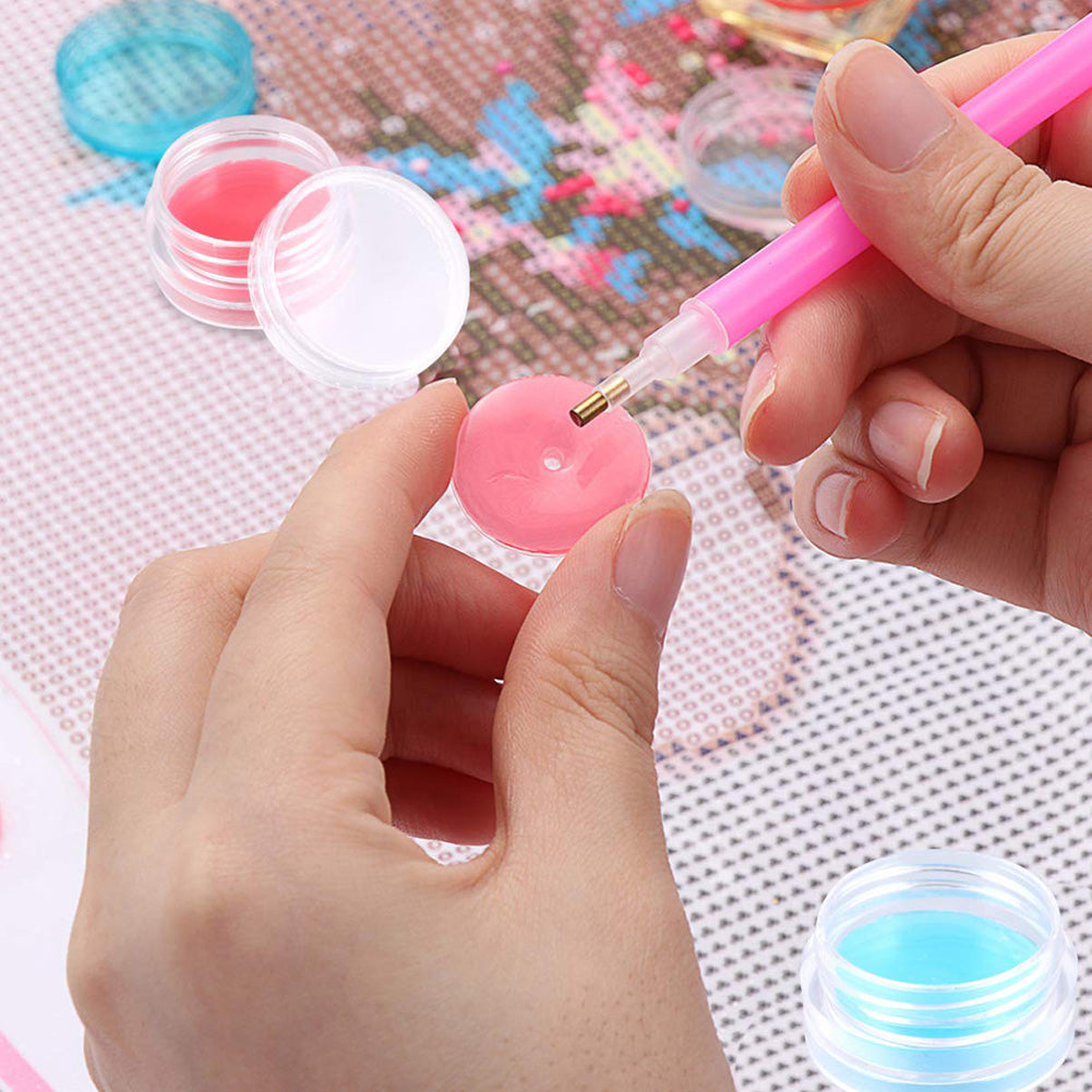 Glue Clay Tool Diamond Painting Accessories DIY Crafts Point Drill Clay Box