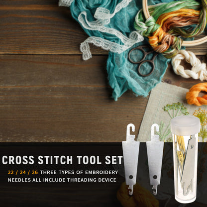 30pcs Cross Stitch Sewing Needle Threading Device DIY Tool Needle Threader