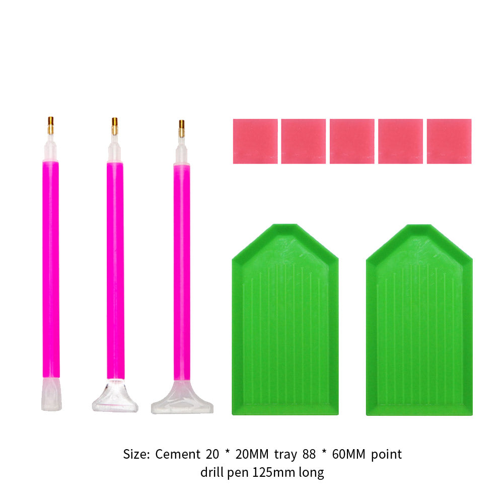 DIY Diamond Painting Tools Set 5D Mosaic Painting Pen Clay Tray Accessories
