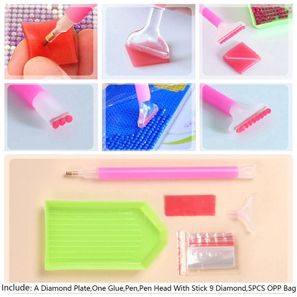 DIY Diamond Painting Tools Set 5D Mosaic Painting Pen Clay Tray Accessories