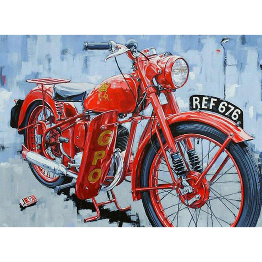 Motorcycle - Full Round Drill Diamond Painting 40*30CM