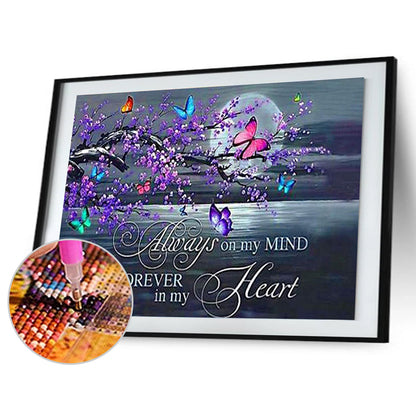 Butterfly Letter - Full Square Drill Diamond Painting 50*40CM