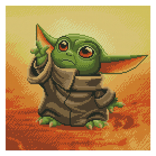 Yoda - 11CT Stamped Cross Stitch 36*36CM