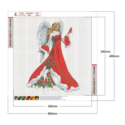 Dress Angel - Full Round Drill Diamond Painting 40*40CM