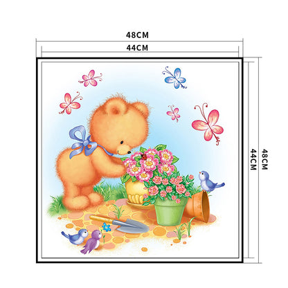 Bear - 11CT Stamped Cross Stitch 48*48CM