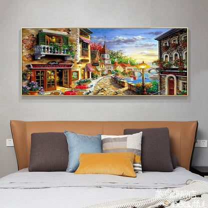 Streetscape - Full Round Drill Diamond Painting 80*40CM