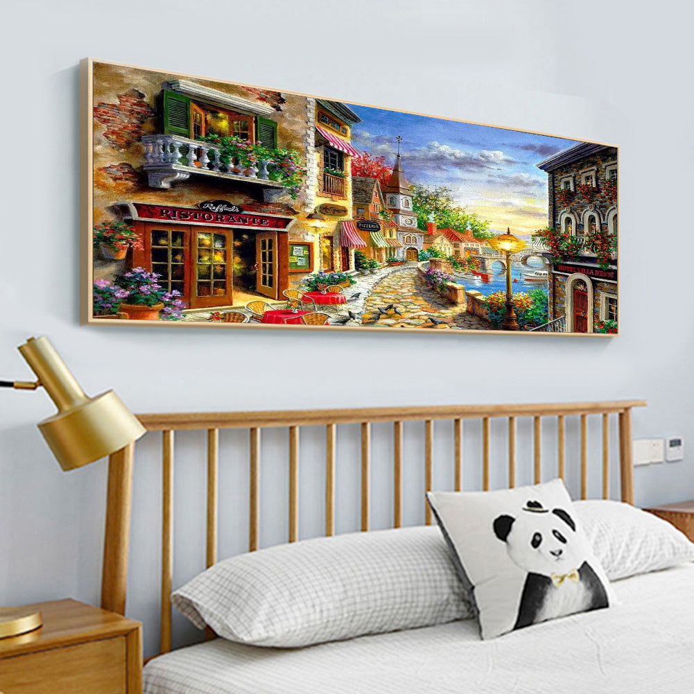 Streetscape - Full Round Drill Diamond Painting 80*40CM