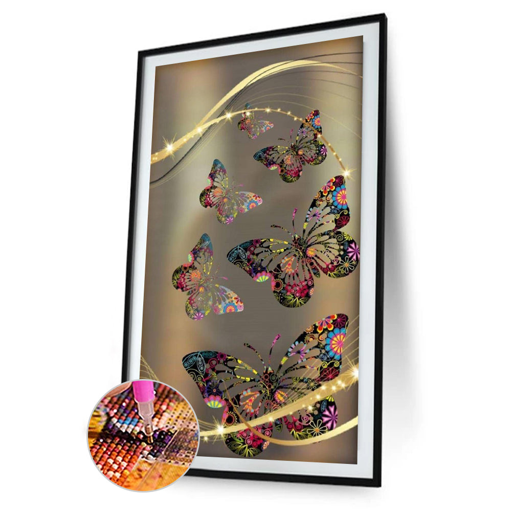 Butterfly - Full Round Drill Diamond Painting 30*60CM