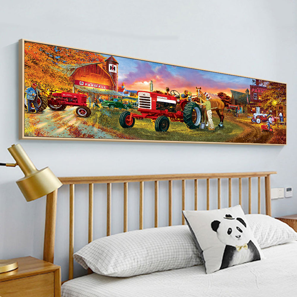 Farm Tractor - Full Round Drill Diamond Painting 90*30CM