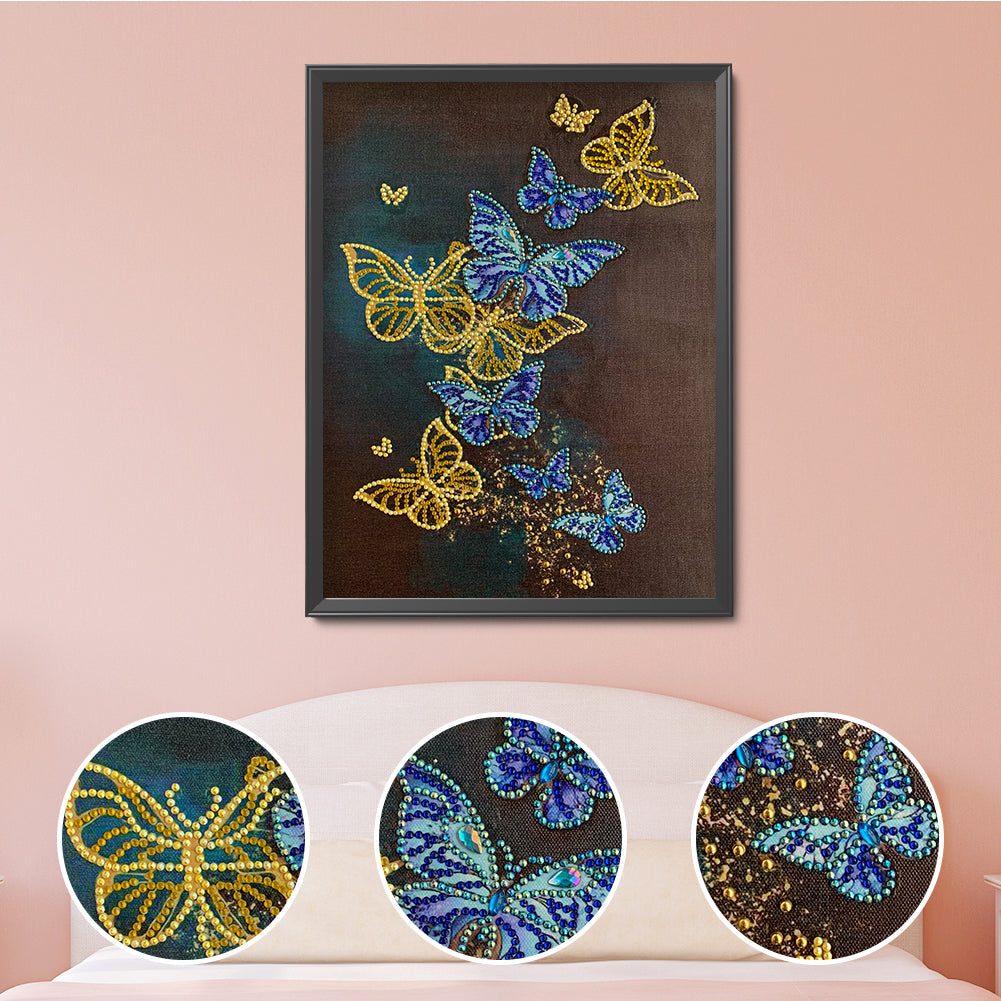 Butterfly - Special Shaped Drill Diamond Painting 30*40CM
