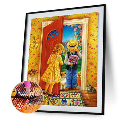 Kids Flower - Full Round Drill Diamond Painting 30*40CM