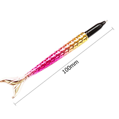 Point Drill Pen Diamond Painting DIY Fish Tail Rhinestone Craft Tool (Gold)