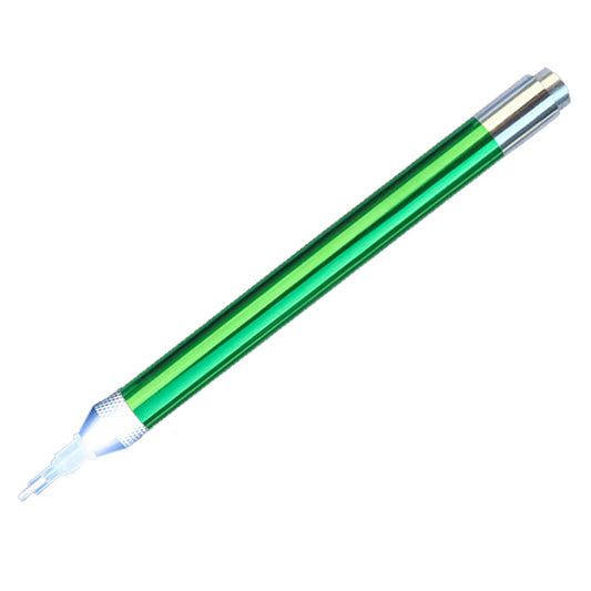 Battery Powered Lighted Point Drill Pen Diamond Painting DIY Tools (Green)