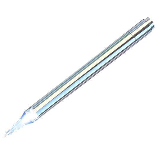 Battery Powered Lighted Point Drill Pen Diamond Painting DIY Tools (Silver)