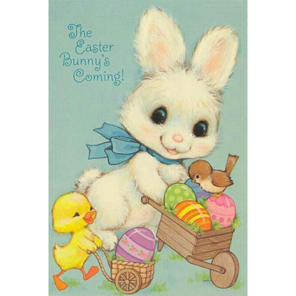 Easter Bunny - Full Round Drill Diamond Painting 30*40CM