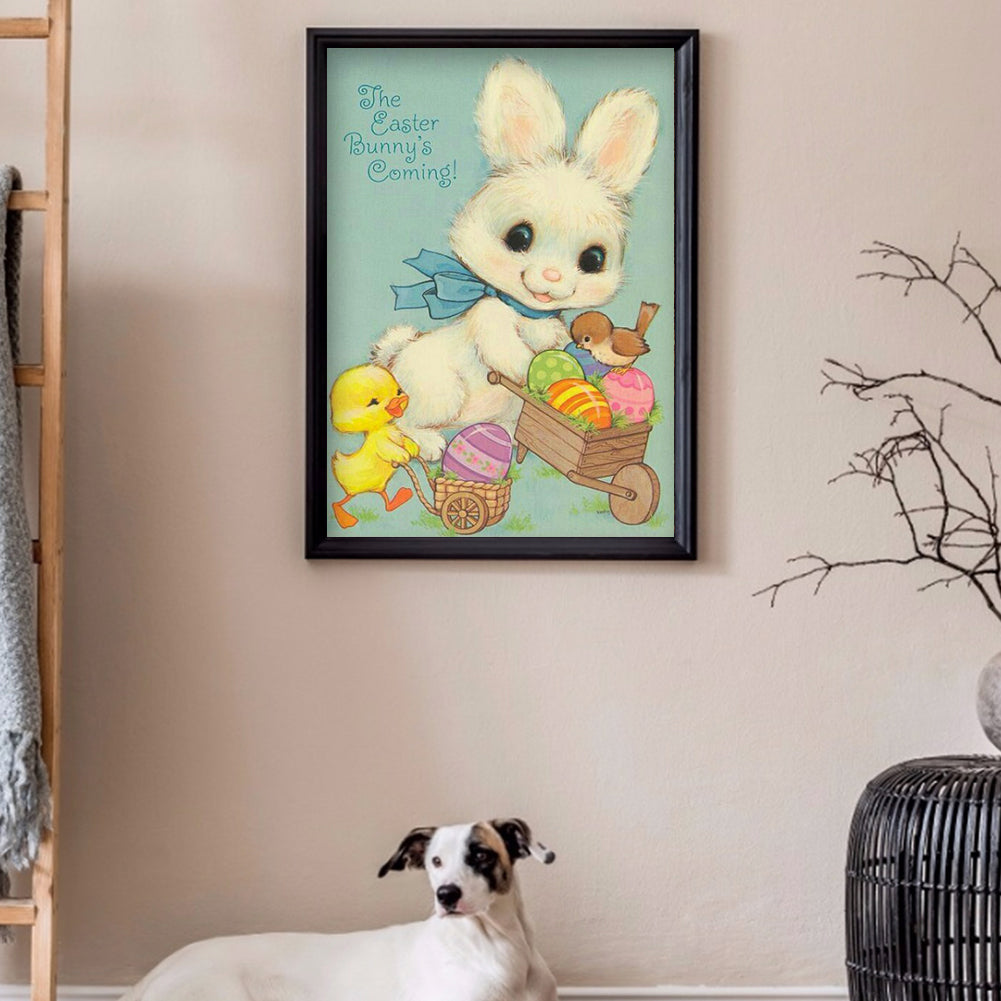 Easter Bunny - Full Round Drill Diamond Painting 30*40CM