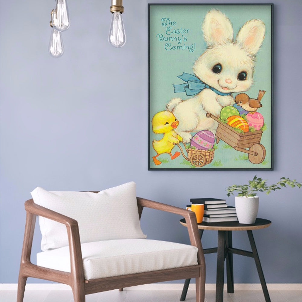 Easter Bunny - Full Round Drill Diamond Painting 30*40CM