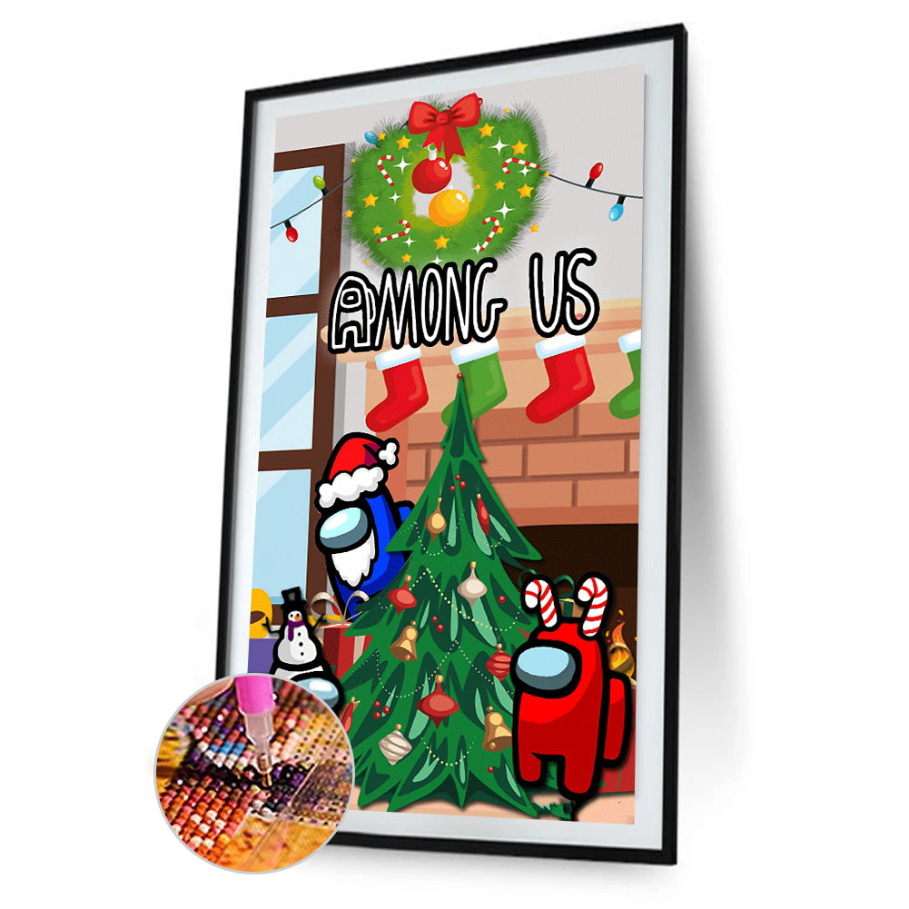 Cartoon Christmas - Full Round Drill Diamond Painting 40*80CM