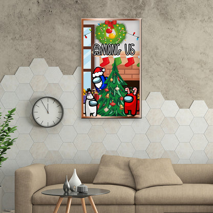 Cartoon Christmas - Full Round Drill Diamond Painting 40*80CM