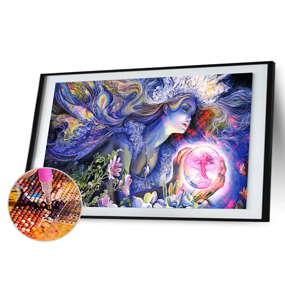 Girl - Full Round Drill Diamond Painting 50*30CM