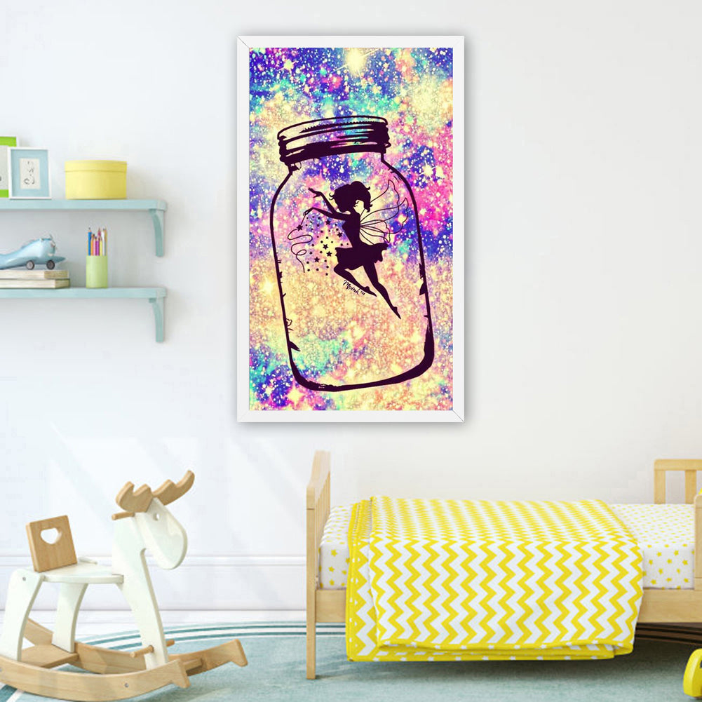 Girl in Bottle - Full Round Drill Diamond Painting 40*80CM