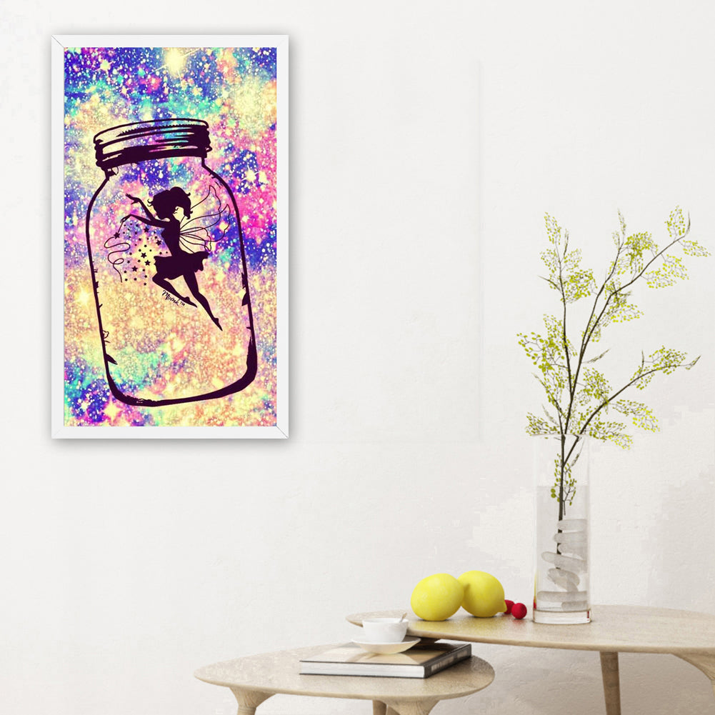 Girl in Bottle - Full Round Drill Diamond Painting 40*80CM