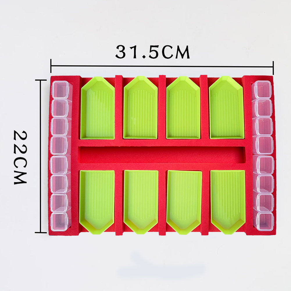 Diamond Painting Tool Container Foam Tray Beading Organizer Holder Craft