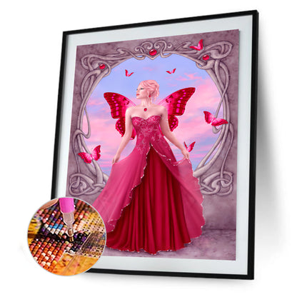 Butterfly Angel - Full Round Drill Diamond Painting 30*45CM