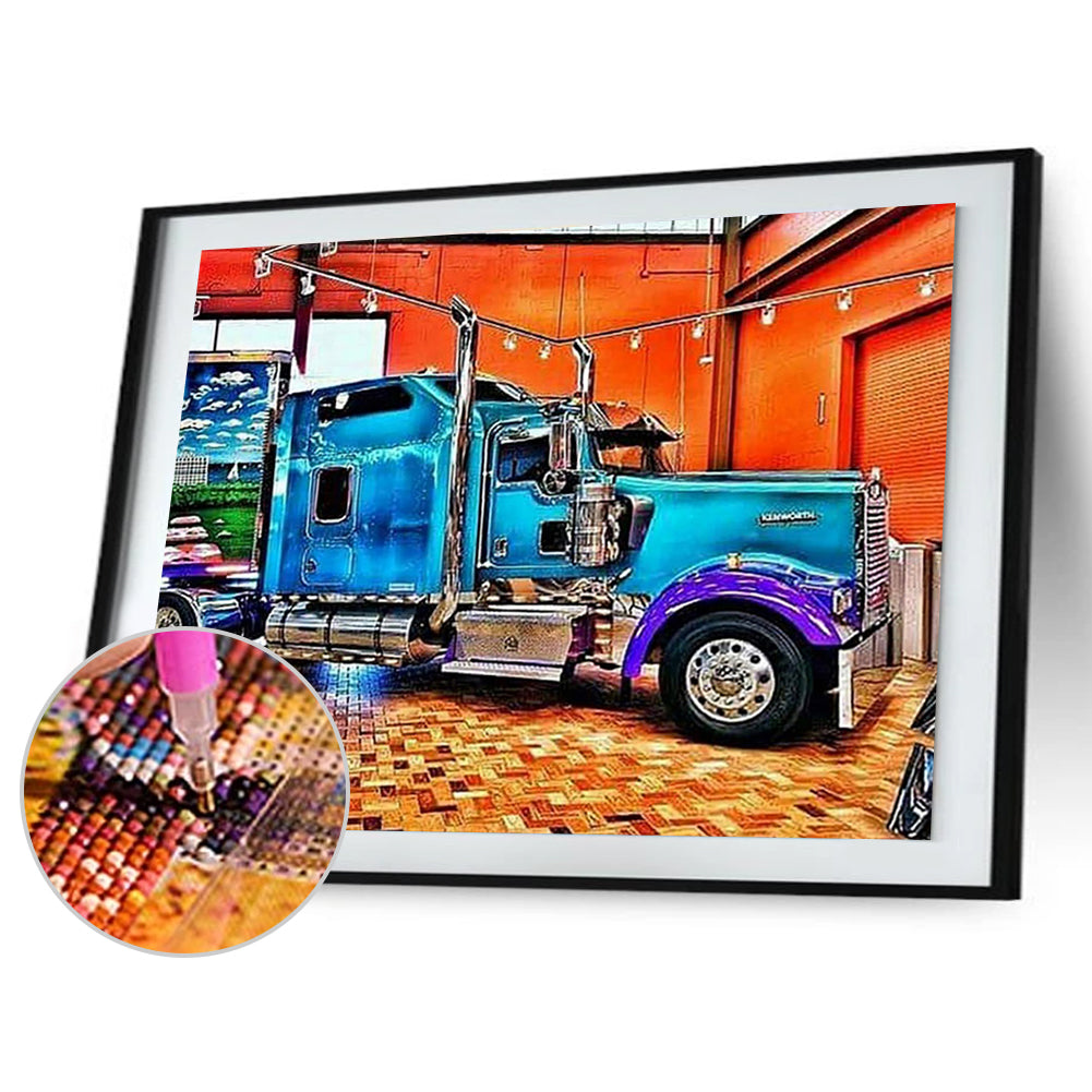 Vehicle Farm - Full Round Drill Diamond Painting 40*30CM