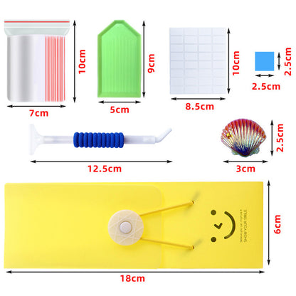 Elbow Point Drill Pen Clay Tray Box 5D Diamond Painting Tool Accessory Kit