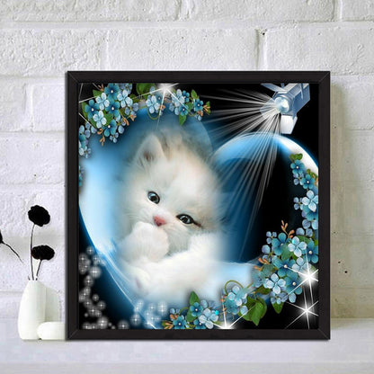 Shining Cat - Full Round Drill Diamond Painting 30*30CM