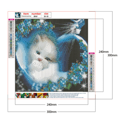 Shining Cat - Full Round Drill Diamond Painting 30*30CM