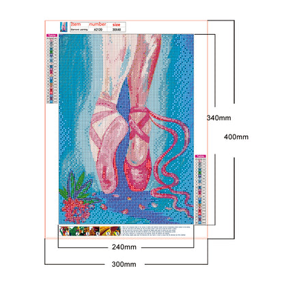 Ballet Dancing - Full Round Drill Diamond Painting 30*40CM