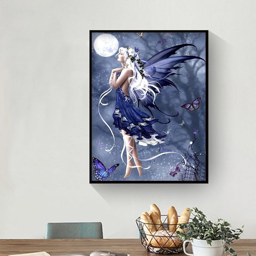 Butterfly Fairy - Full Round Drill Diamond Painting 30*40CM