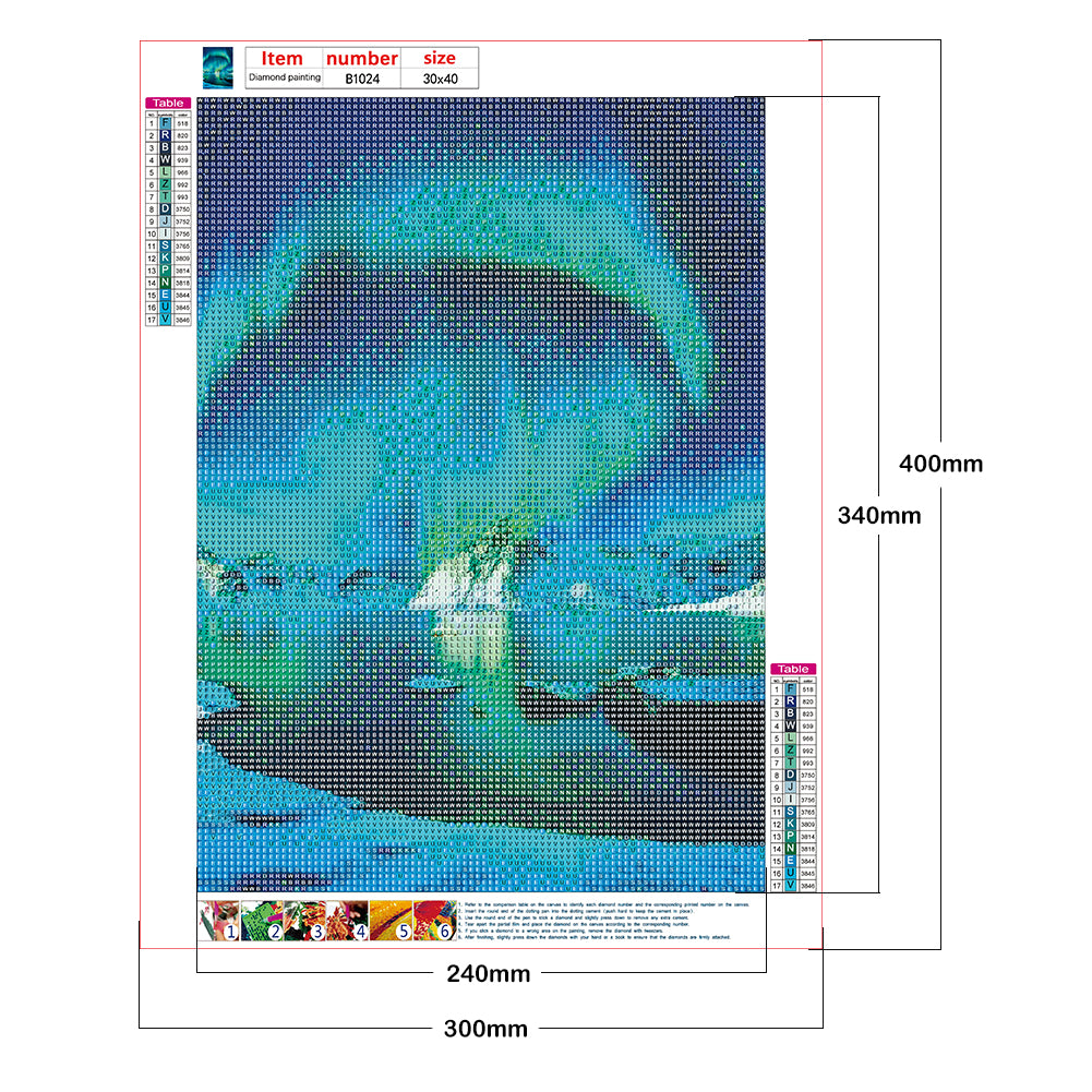 Aurora - Full Round Drill Diamond Painting 30*40CM