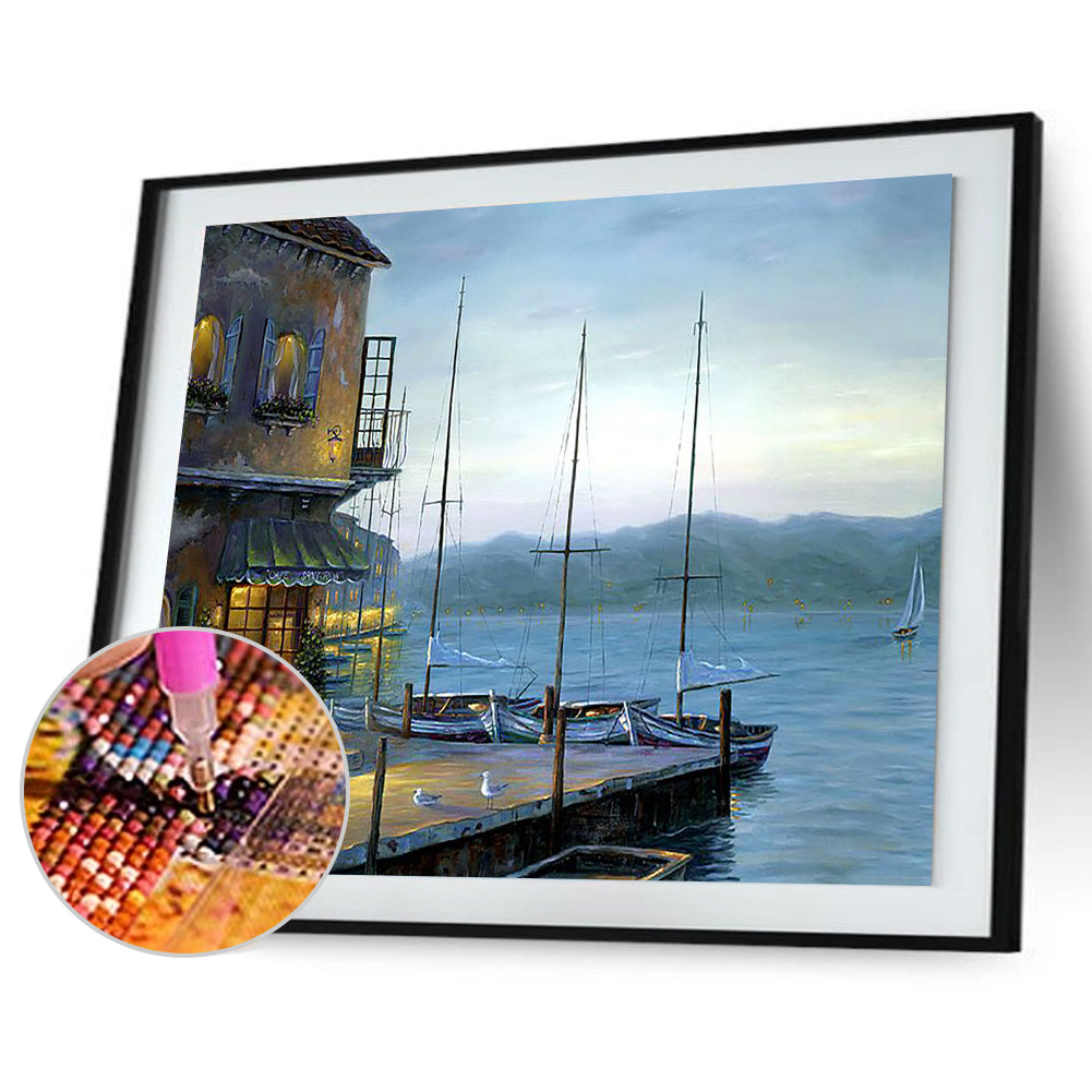 European City - Full Round Drill Diamond Painting 50*40CM