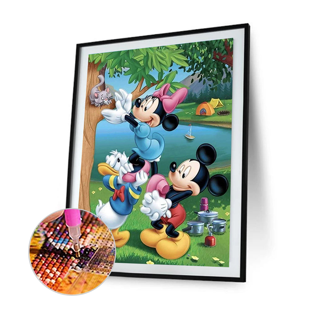 Mouse Cartoon - Full Round Drill Diamond Painting 30*40CM