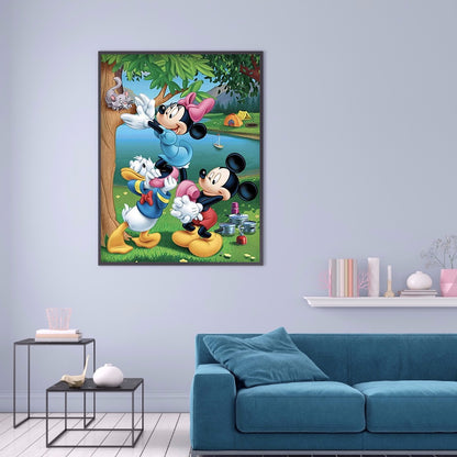 Mouse Cartoon - Full Round Drill Diamond Painting 30*40CM